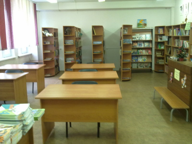 Читальный зал библиотеки МАОУ СШ № 115